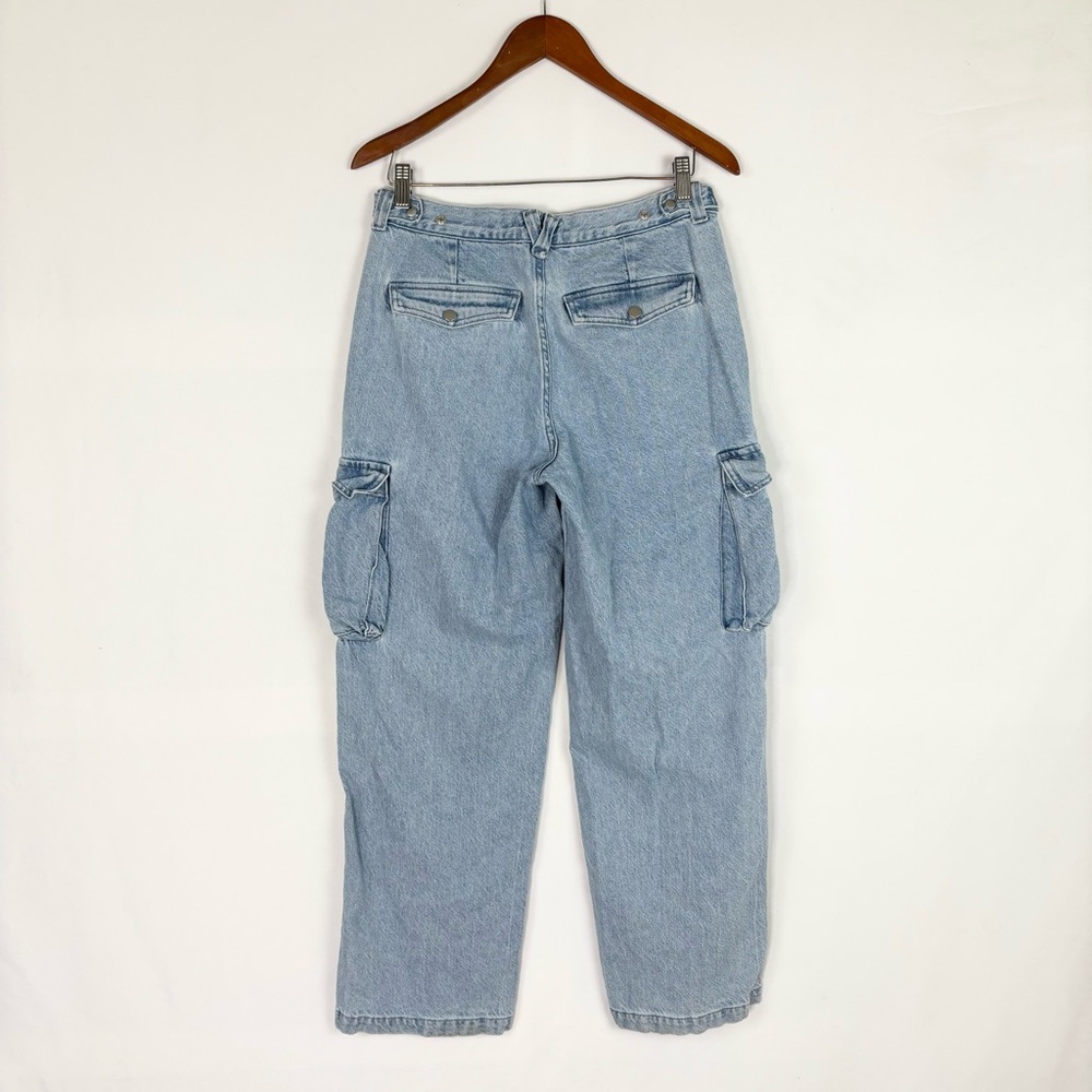 Madewell Low Slung Straight Cargo Jeans in Coleman Wash Size 28 - Picture 4 of 9